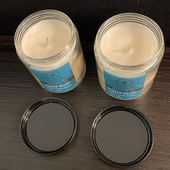 B&BW Aromatherapy Eucalyptus and Tea Single Wick Candle (x2) - Picture 3 of 4